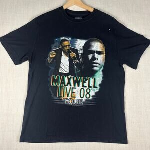 Vintage Maxwell Live 08 Tour Jazmine Sullivan Y2K Medium Concert Shirt
